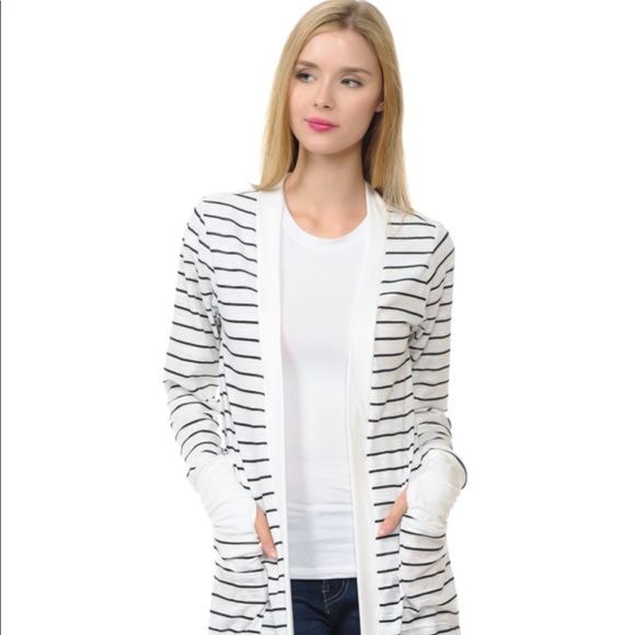 ❗️LAST ONE LARGE ❗️Open Cardigan with Thumb Hole - Picture 2 of 6